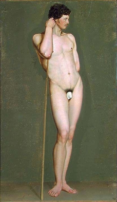 Study of a male Nude by Johan Gørbitz