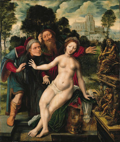 Susannah and the Elders by Jan Matsys