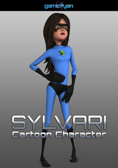 Sylvari cartoon character modeling by GameYan Studio