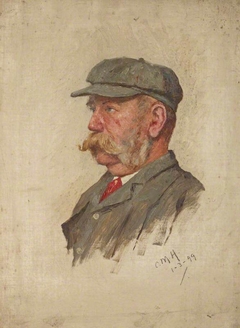 T.D. Thomson, fl. 1899. Of Dirleton Curling Club by Charles Martin Hardie