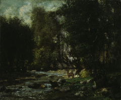 The Brook of Les Puits-Noir by Gustave Courbet