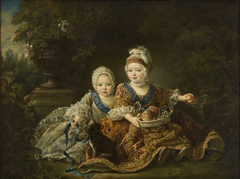 The Duke of Berry and the Count of Provence as Children by François-Hubert Drouais