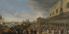 The Entry of the French Ambassador in Venice in 1706 by Luca Carlevarijs