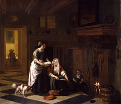 The Fireside by Pieter de Hooch