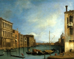 The Grand Canal from the Campo San Vio, Venice by Bernardo Bellotto