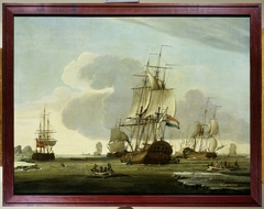 "The Groenlandvaarder ""Zaandam"" of the Shipping Company Claes Taan and Son, Zaandam, on a Whale Hunt " by Jochem de Vries