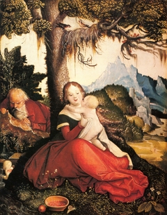 The Holy Family in a Landscape by Hans Baldung Grien