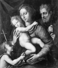 The Holy Family, St John with a small Bird in his Hand by Giulio Romano