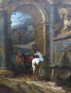 The Horse Trough by Pieter van Bloemen