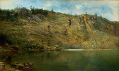 The Iron Mine, Port Henry, New York by Homer Dodge Martin