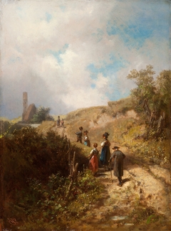 The Path to the Church by Carl Spitzweg