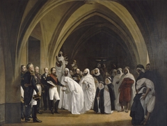 The president of republic-prince frees abd el kader, amboise castle, october 16, 1852. by Ange Tissier