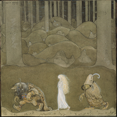 The Princess and the Trolls by John Bauer