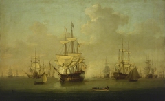 The 'Queen Charlotte' at the review at Spithead, 1790 by William Anderson