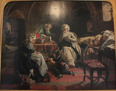 The Royal Family of France in the Prison of the Temple by Edward Matthew Ward