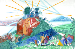 The Sermon on the Mount X (After Claude) by David Hockney