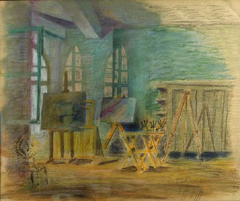 The studio in Hydra - Το στούντιο στην Ύδρα by Nikos Hadjikyriakos-Ghika