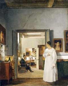 The Studio of Ingres in Rome by Jean Alaux