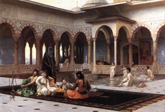 The Terrace of the Seraglio by Jean-Léon Gérôme