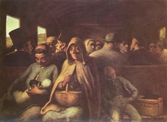 The Third-Class Carriage by Honoré Daumier