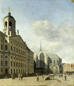 The Town Hall in Amsterdam by Gerrit Adriaenszoon Berckheyde