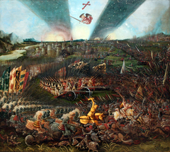 The Victory of Charlemagne over the Avars near Regensburg by Albrecht Altdorfer