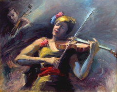 The Violinist by Alfred Colella