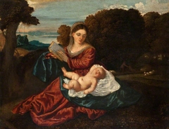 The Virgin and Sleeping Christ Child by Titian