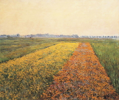 The Yellow Fields at Gennevilliers by Gustave Caillebotte