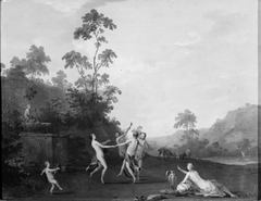 Three Nymphs Dancing with a Satyr by Roelant Savery