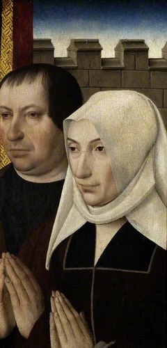 Two donors from a wing of an altarpiece by Master of the Legend of the Magdalen