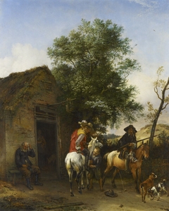 Two Sportsmen Outside an Inn by Paulus Potter