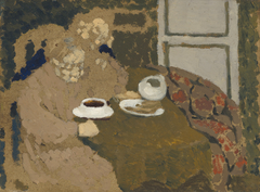 Two Women Drinking Coffee by Édouard Vuillard