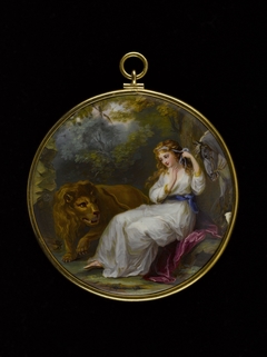 Una et le lion, d'après Angelica Kauffman by Anonymous