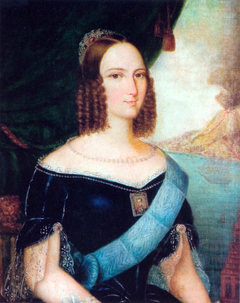 Unfaithful portrait of Brazilian Empress Teresa Cristina (1822–1889) by José Correia de Lima