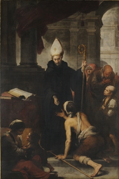 Thomas of Villanova giving alms to the poors by Bartolomé Esteban Murillo