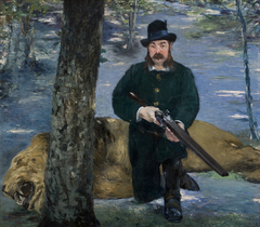 Pertuiset, le chasseur de lions by Edouard Manet