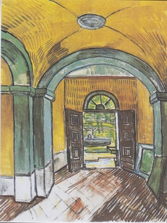 Lobby of the hospital of Saint-Paul by Vincent van Gogh