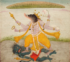 Varaha saves the earth by Anonymous