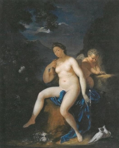 Venus and Amor, after Adriaen van der Werff by Karoline Luise of Hesse-Darmstadt