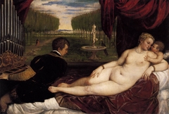 Venus with an Organist and Cupid by Titian