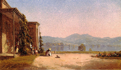 Veranda with Figures by Sanford Robinson Gifford