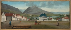 View of Engen in Bergen by Johan Christian Dahl