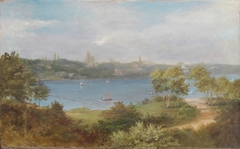 View of the Hamburg Outer Alster by Caroline von der Embde