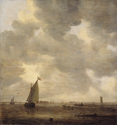 View of the Merwede with Batsentoren by Jan van Goyen