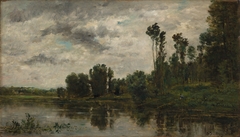 View of the Oise River by Charles-François Daubigny