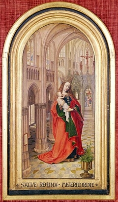 Virgin and Child in a Church by Master of 1499