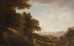 Waldige Gebirgslandschaft by Herman Saftleven