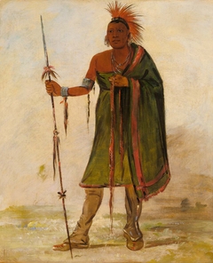 Wash-ím-pe-shee, Madman, a Distinguished Warrior by George Catlin