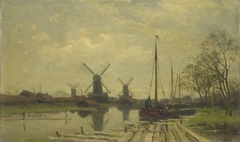 Waterway near the Baarsjes, Amsterdam by Jan Hillebrand Wijsmuller